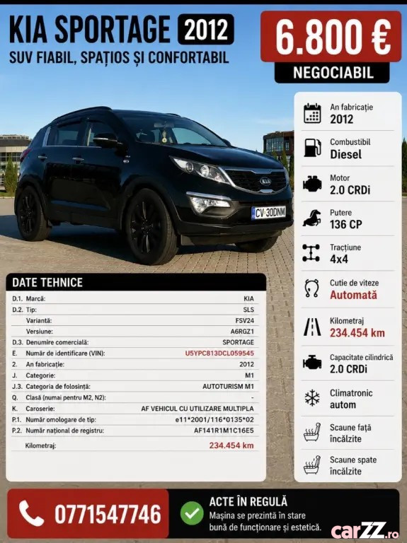 KIA Sportage 2012 — imagine 8