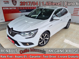 Renault megane 4 bose, an 2017/04, rate fixe, avans 0%/livrare gratuita