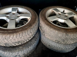 4 roti aliaj 4x114,3 Smart Forfour cu 185/55R15 M+S