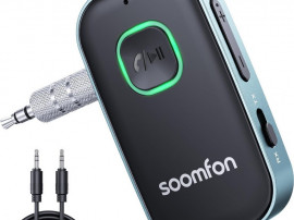 Mufă receptor emițător Bluetooth 5.3 2-în-1 3,5 mm, Adaptor Bluetooth