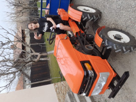 Tractor japonez cu Freza și Plug