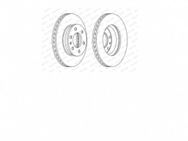 Disc frana fata DELPHI FCR310A Mercedes Sprinter 1.8, 2.2, 3