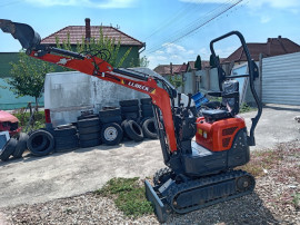 Miniexcavator NOU 1200 kg 3 cupe si picon