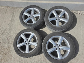 Jante originale Audi R19 5x112 Q5 S-Line anvelope iarna M+S 235/55 Bridgestone