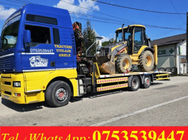 Man TGA 460, AC, platforma 7,20 m cu macara 10 m / 6 tone, troliu 10 t