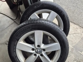 Set 4 Jante Aliaj VW 16" + Anvelope All Season 205/55 R16 (Michelin/Continental)